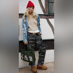 Sequin Camouflage Pants